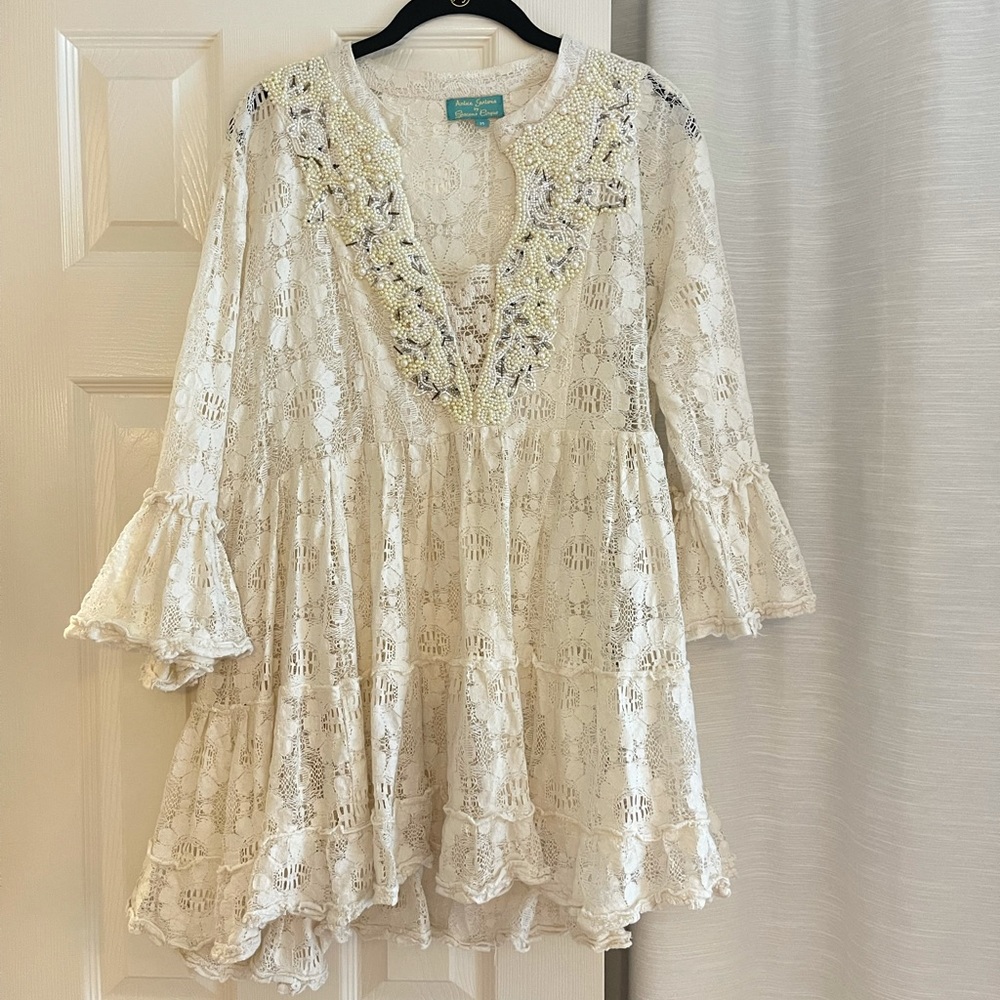 Antica Sartoria by Giacomo cinque ivory lace top